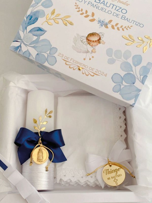Set de Sirio, Pañuelo, Denario y Tarjeta Decorado