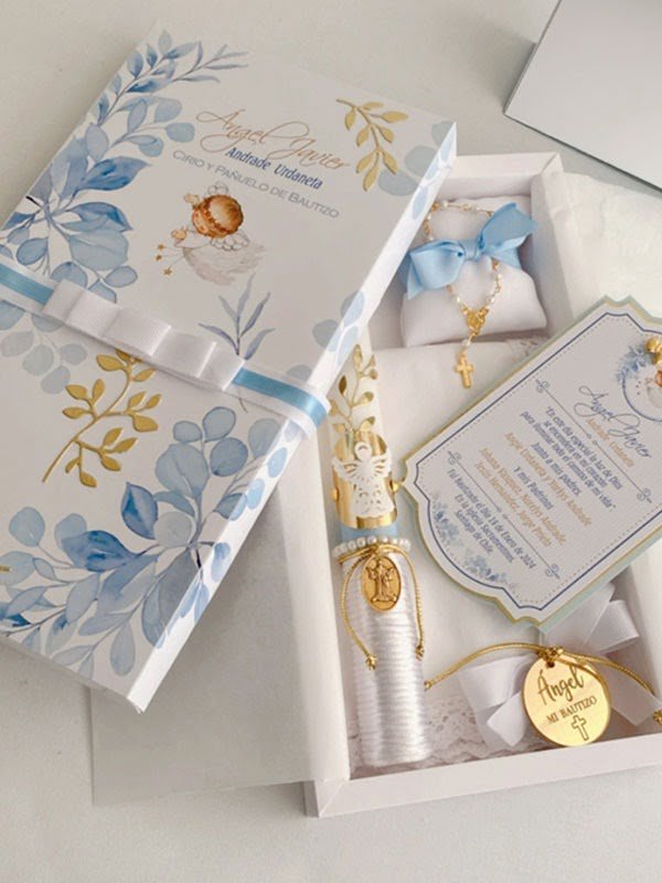 set de vela para bautizos