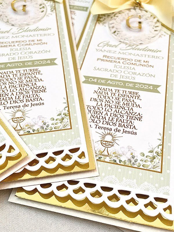 invitación santito recuerdos