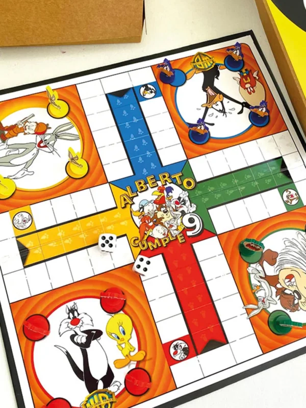 juego_de_mesa_ludo Juego de Mesa Personalizado con Piezas de Acrílico