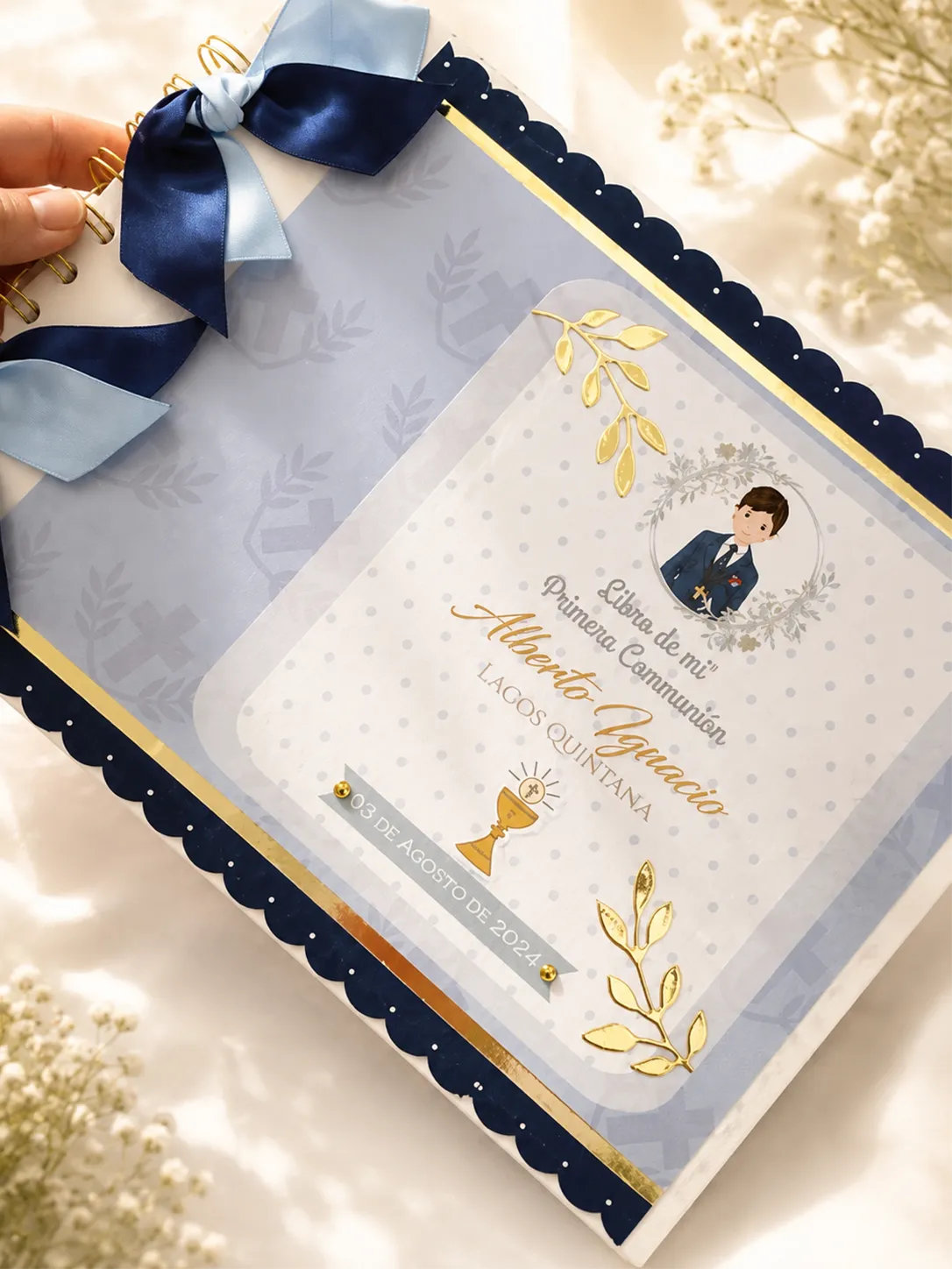 Álbum de Recuerdos para Primera Comunión Personalizado